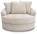 Cuddle Plush Oversized Swivel Accent Chair