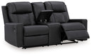 Mackmenville Reclining Loveseat with Console