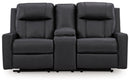 Mackmenville Reclining Loveseat with Console