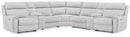 Social Pointe Reclining Sectional with Storage Consoles