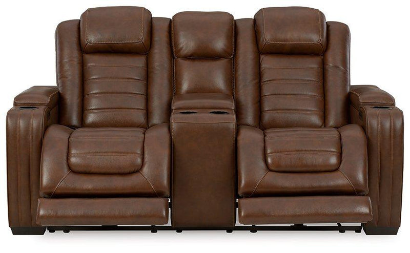 Backtrack Power Reclining Loveseat with Console