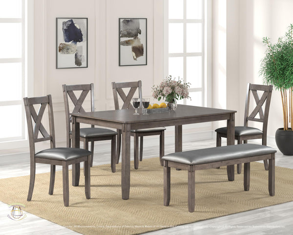 NATIONWIDE TABLE AND 4 CHAIRS AND BENCH - D229-6 image