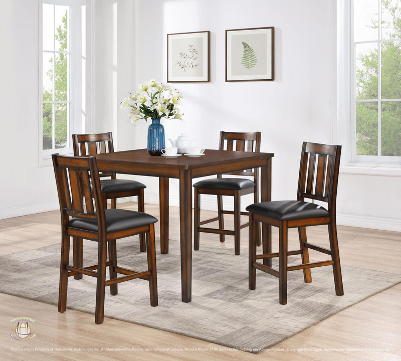 NATIONWIDE PUB TABLE AND 4 X PUB CHAIRS - D314-5 image