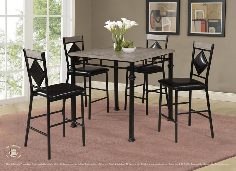 NATIONWIDE PUB TABLE AND 4 X PUB CHAIRS - D370-5 image