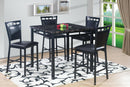 PUB TABLE AND 4 X PUB CHAIRS - D397-5