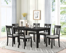 TABLE AND 6 X SIDE CHAIRS - D425-7