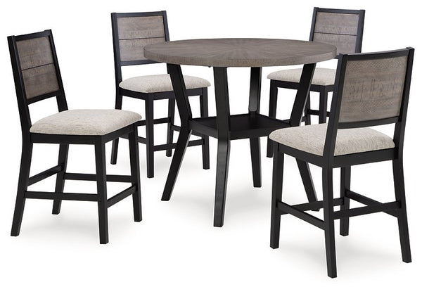 Corloda Counter Height Dining Table and 4 Barstools (Set of 5) image