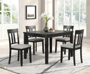 TABLE AND 4 X SIDE CHAIRS - D525-5