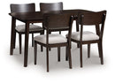 Mallenette Dining Table and 4 Chairs (Set of 5)