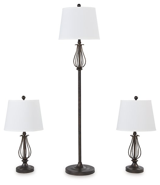 Brycestone Floor Lamp with 2 Table Lamps image