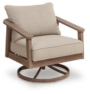 Harmony Headlands Outdoor Swivel Lounge with Cushion