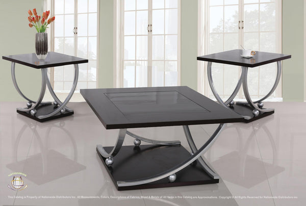 NATIONWIDE COCKTAIL AND 2 END TABLES T269-3 image