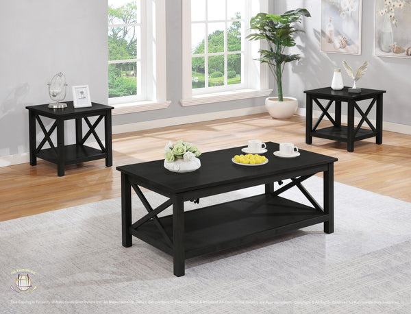 NATIONWIDE COCKTAIL AND 2 END TABLES T325-3 image