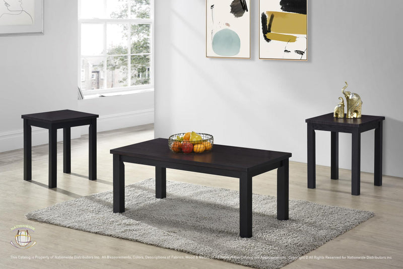 NATIONWIDE COCKTAIL AND 2 END TABLES T705-3 image