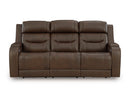 Knightington Power Reclining Sofa with Audio Seating